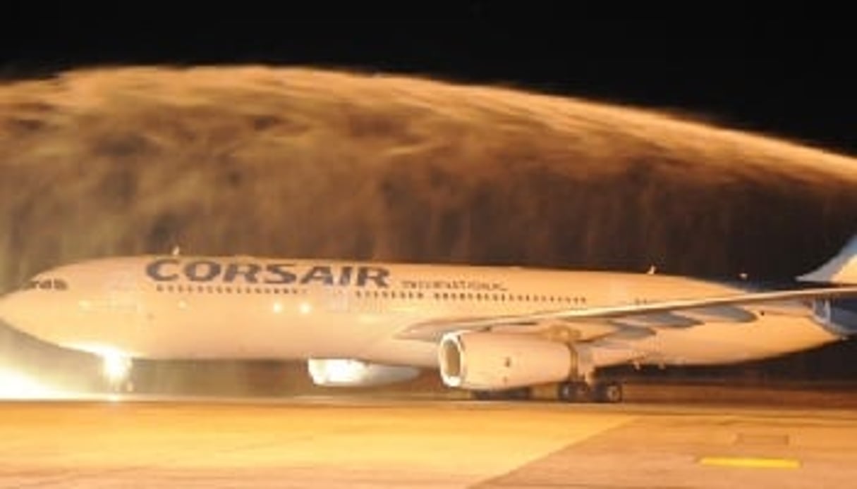 Arrivée du vol inaugural de Corsair à Abidjan. DR