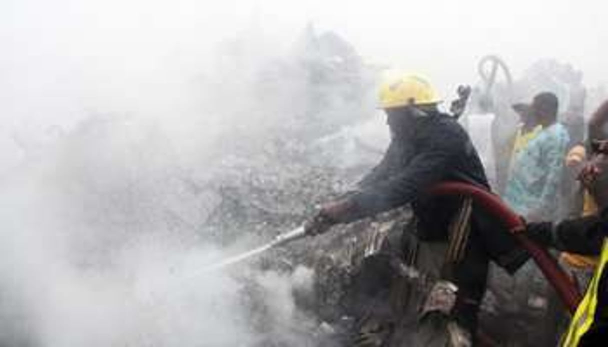 Un pompier nigérian. © AFP