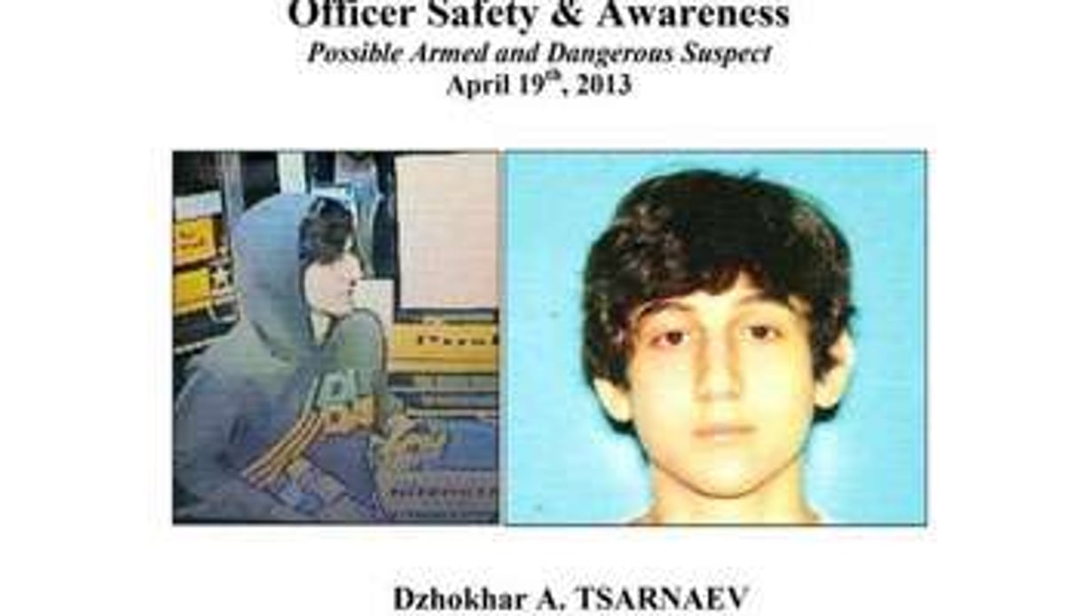 Avis de recherche pour Dzhokhar Tsarnaev. © Police de Boston