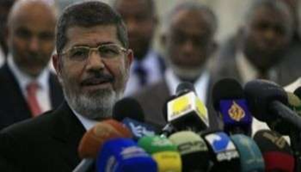 Le président égyptien Mohamed Morsi à Khartoum, le 5 avril 2013. © AFP