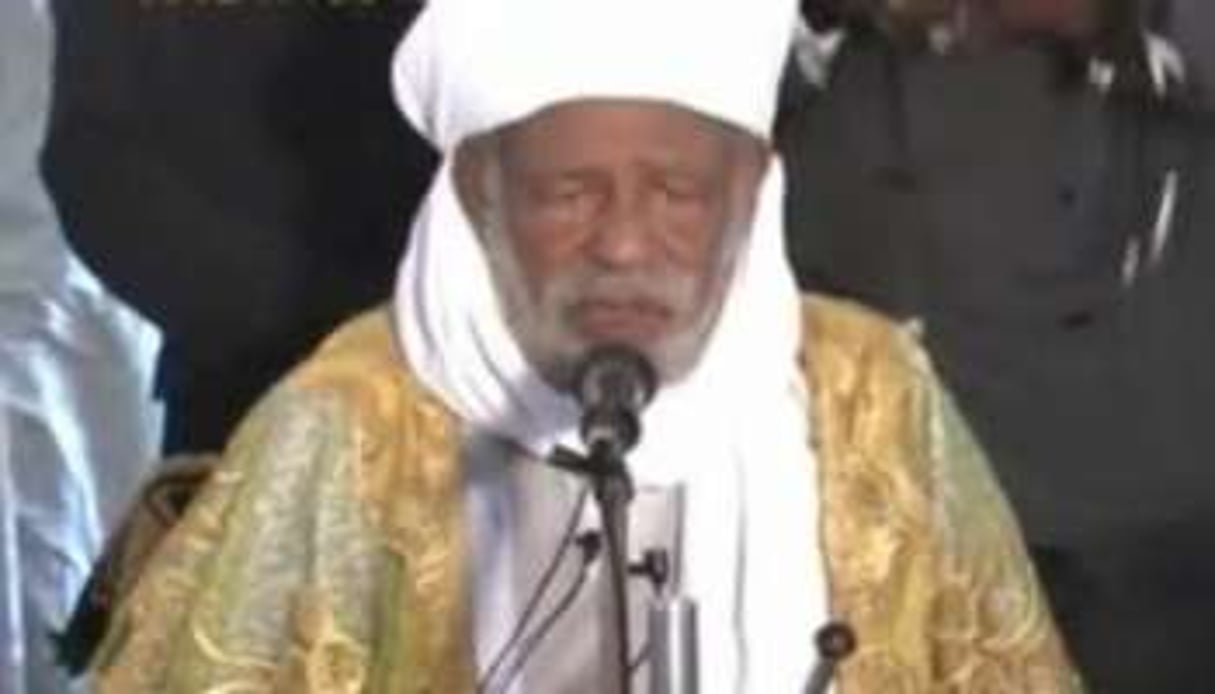 Le cheikh Tahirou Ousmane Bauchi lors d’un prêche à Kaduna, en mars 2012. © Capture d’écran YouTube