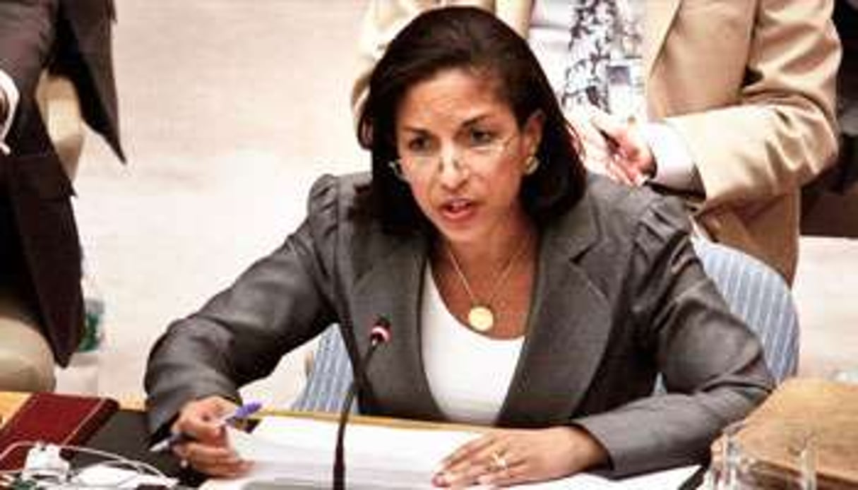 Susan Rice, la représentante des États-Unis à l’ONU. © Bebeto Matthews/AP/SIPA