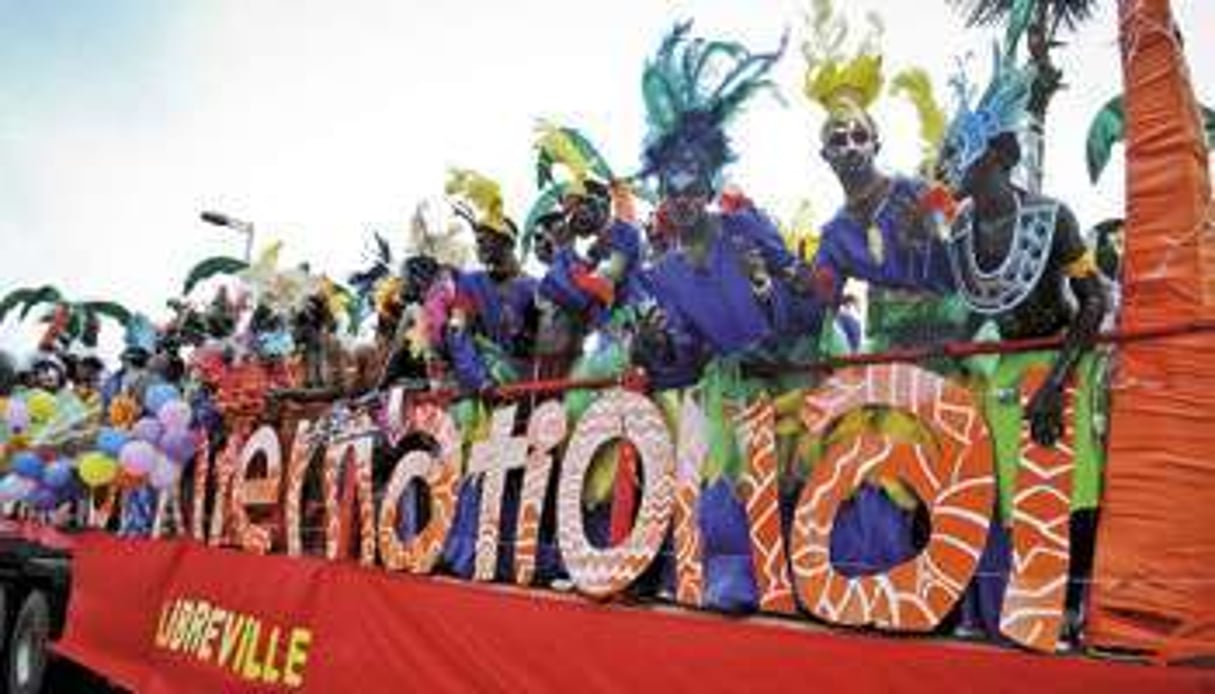 Le 23 février, premier carnaval dans la capitale gabonaise. © Olivier Ebanga/Afrikimages