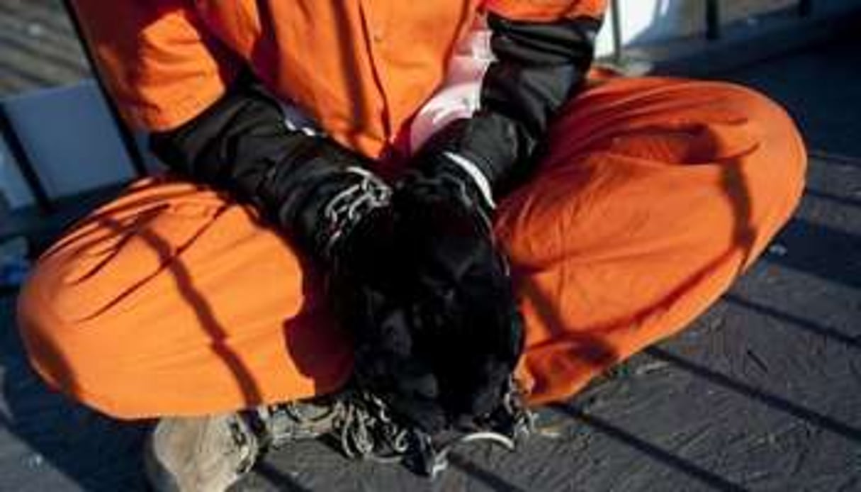 Un opposant à la prison de Guantanamo. © AFP