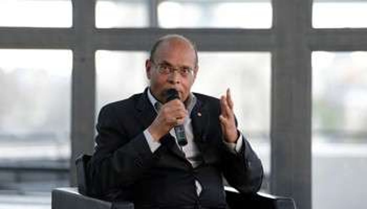 Le président tunisien Moncef Marzouki, le 12 avril 2013 à Paris. © AFP