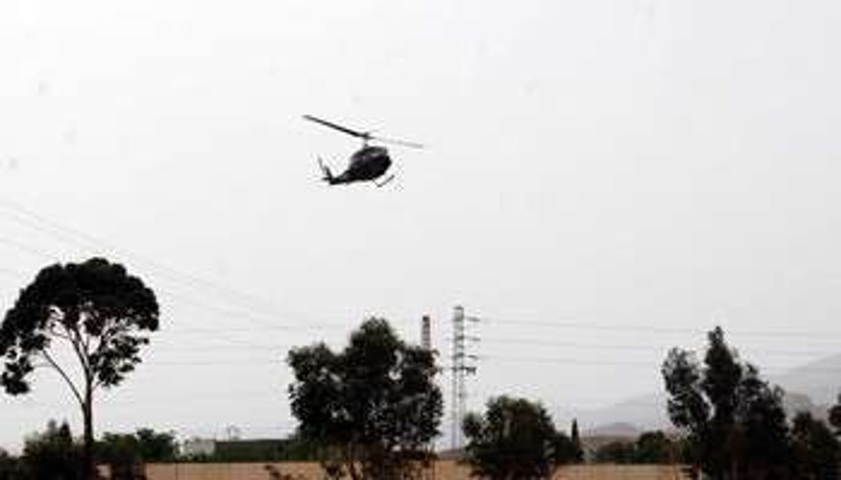 Un hélicoptère de l’armée tunisienne. © AFP