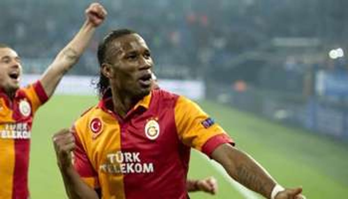 Didier Drogba, champion de Turquie avec Galatasaray. © AFP