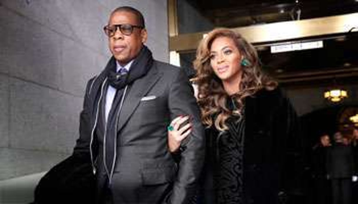 Jay-Z et Beyoncé, à Washington en janvier. © AFP