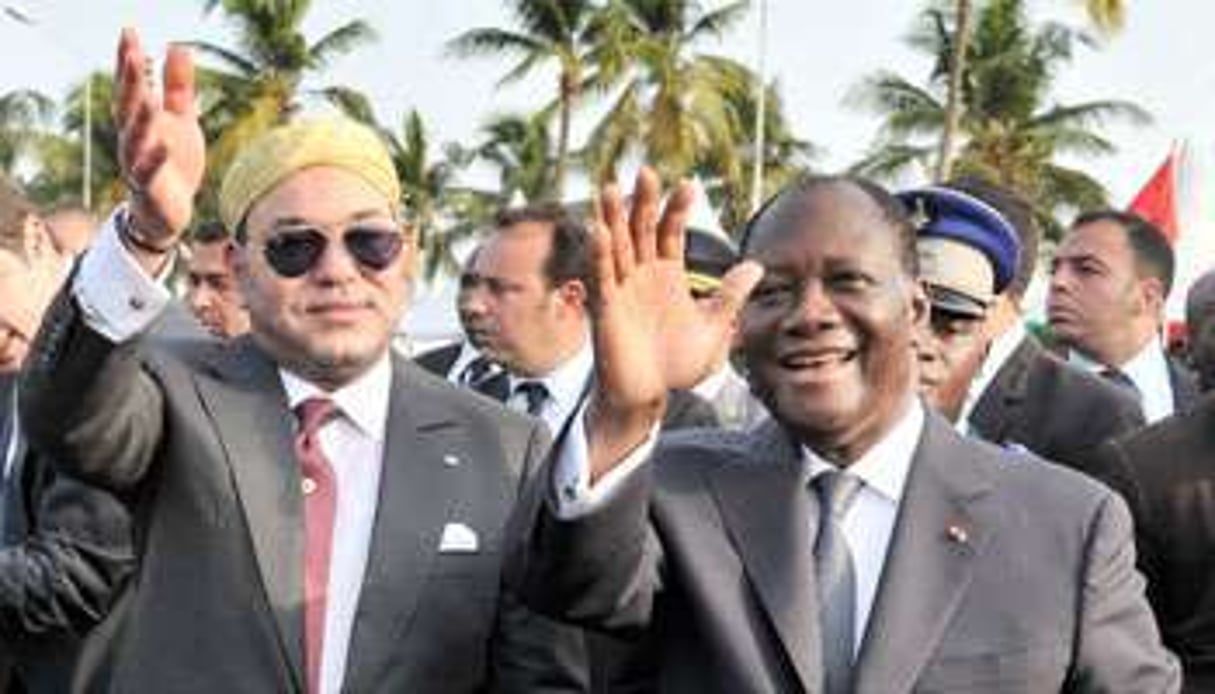 Le 19 mars, le président ivoirien Ouattara reçoit M6 à Abidjan. © Issouf Sanogo/AFP