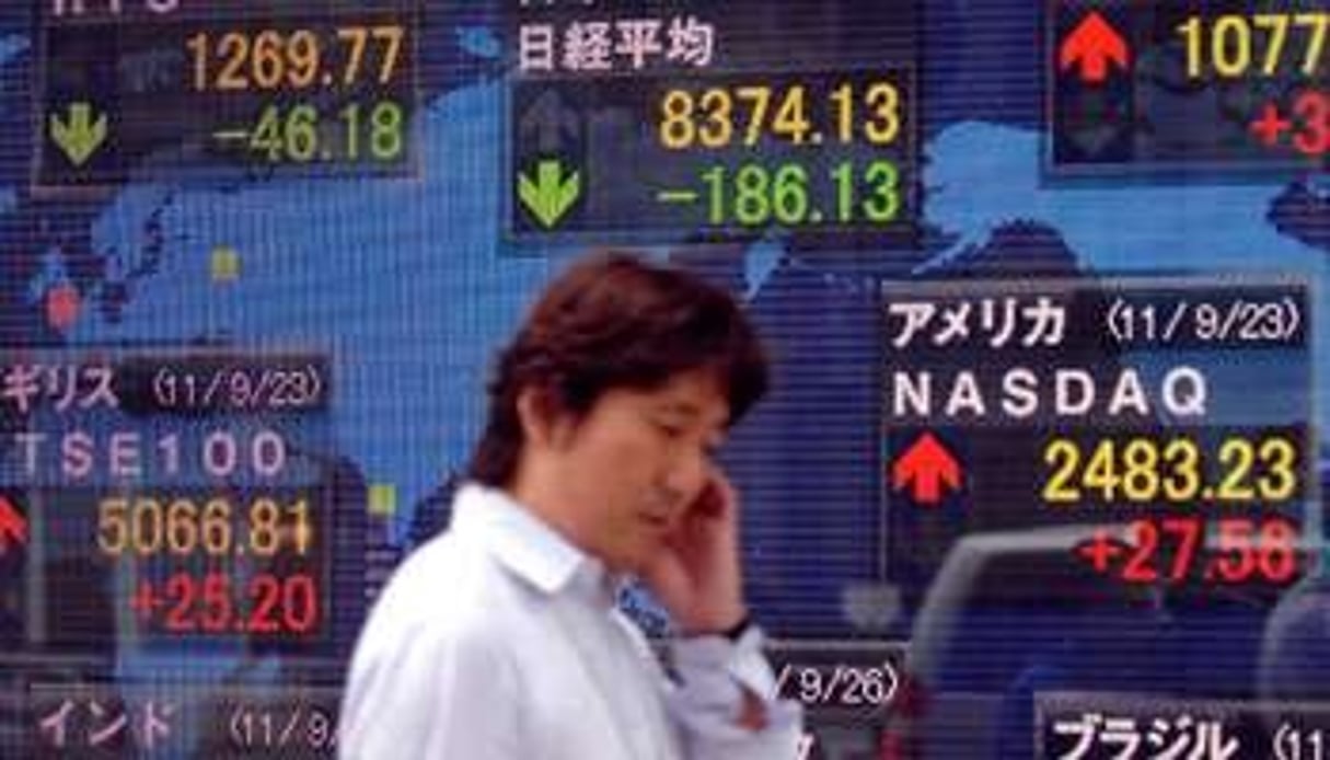 Début mai, l’indice Nikkei atteignait son plus haut niveau depuis 2008. © AFP