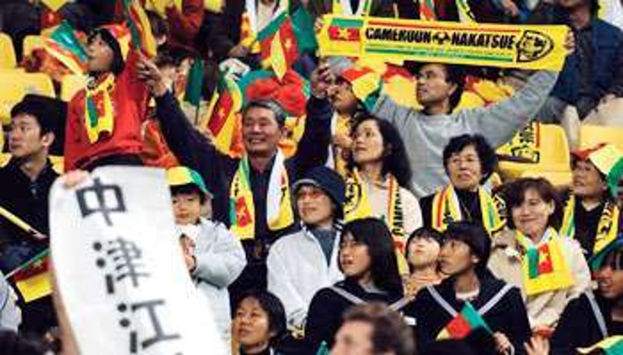 Lors d’un match amical contre le Japon, fin 2003, à Nakatsue. © Maxppp