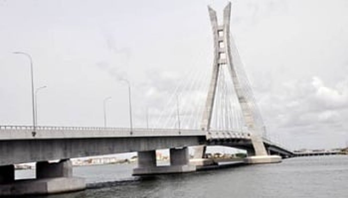 Le pont permet de relier deux quartiers de Lagos, Lekki et d’Ikoyi. © Bunmi Azeez