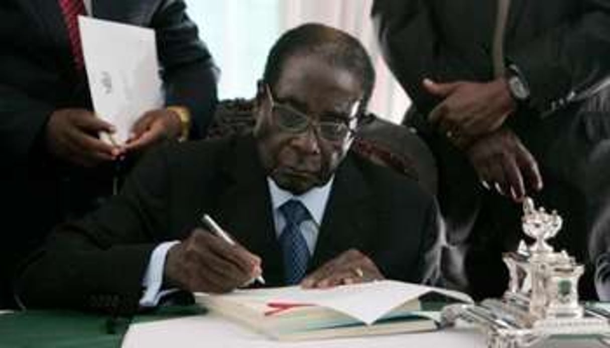 Le président zimbabwéen Robert Mugabe. © AFP