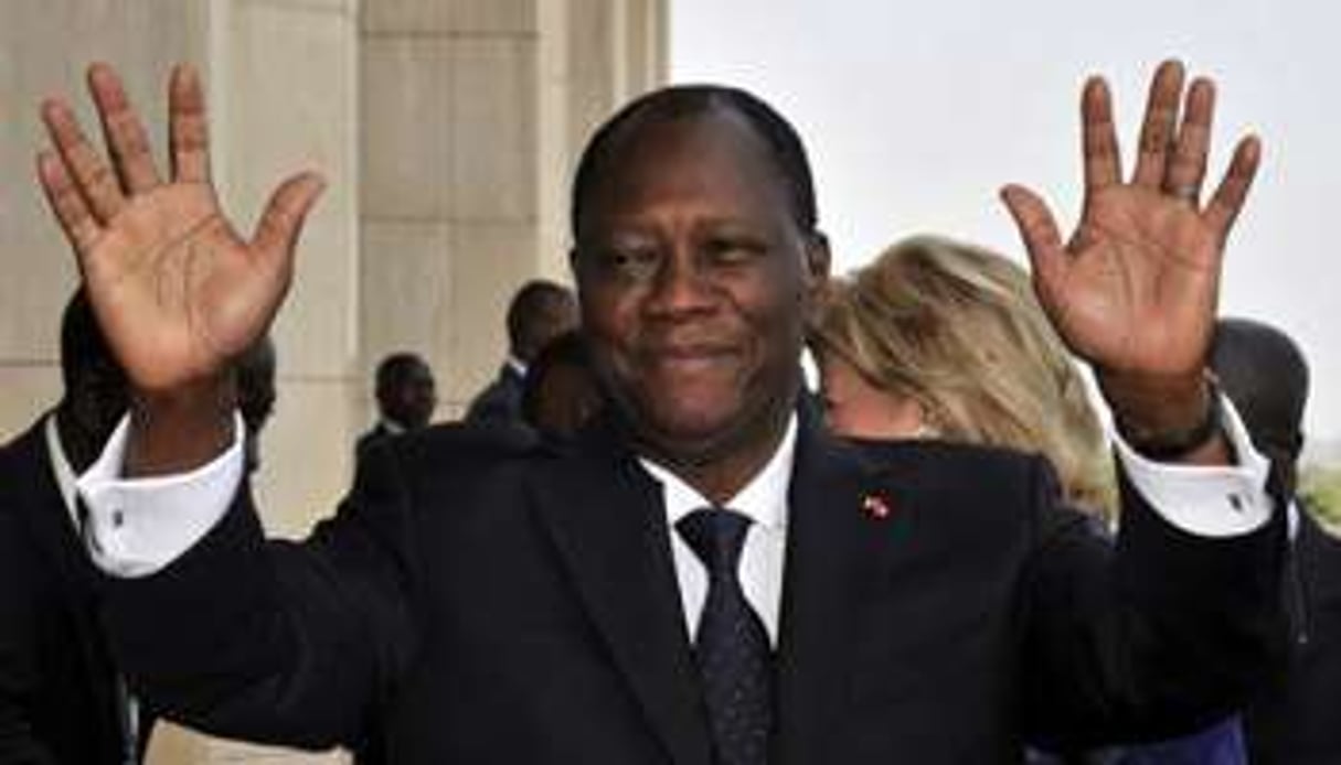 Le président ivoirien Alassane Ouattara, le 27 février 2013 à Yamoussoukro. © Issouf Sanogo/AFP