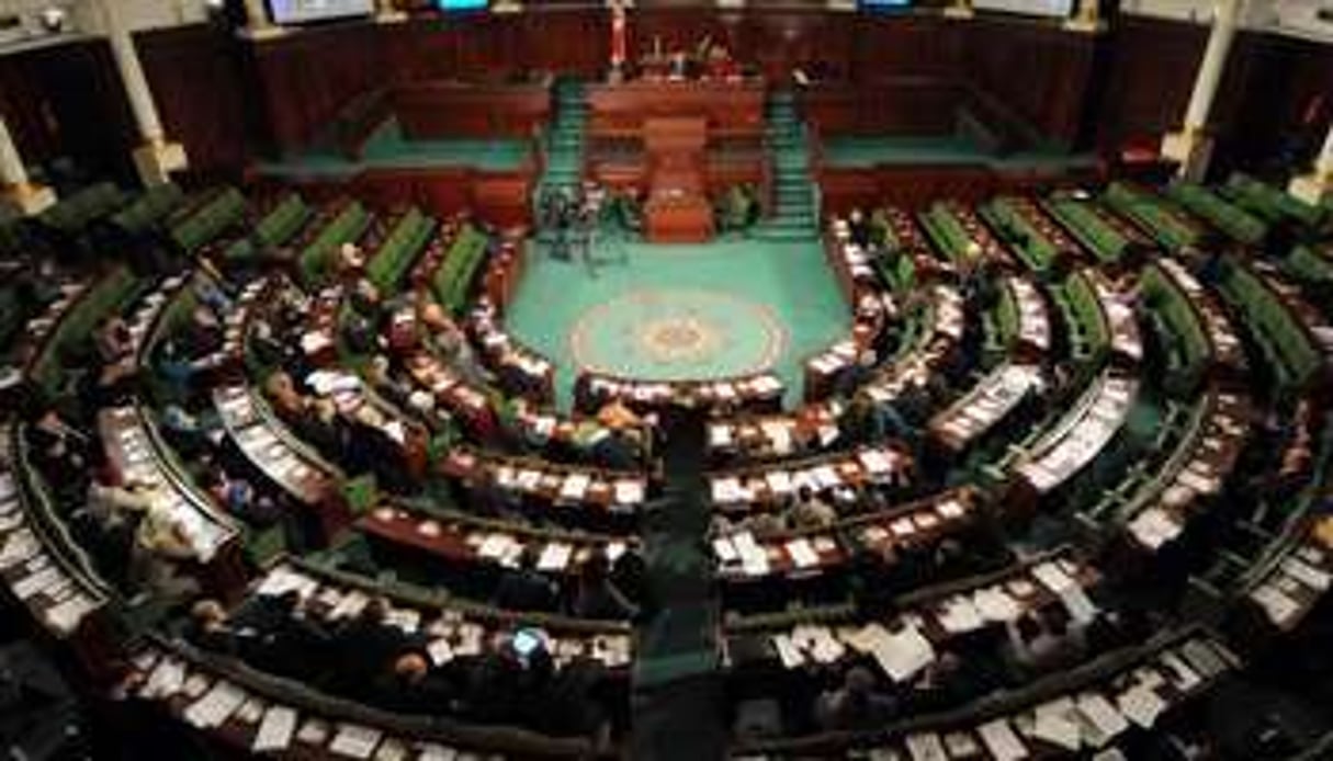 Une session pleinière de l’Assemblée nationale constituante tunisienne, le 14 février 2013. © AFP