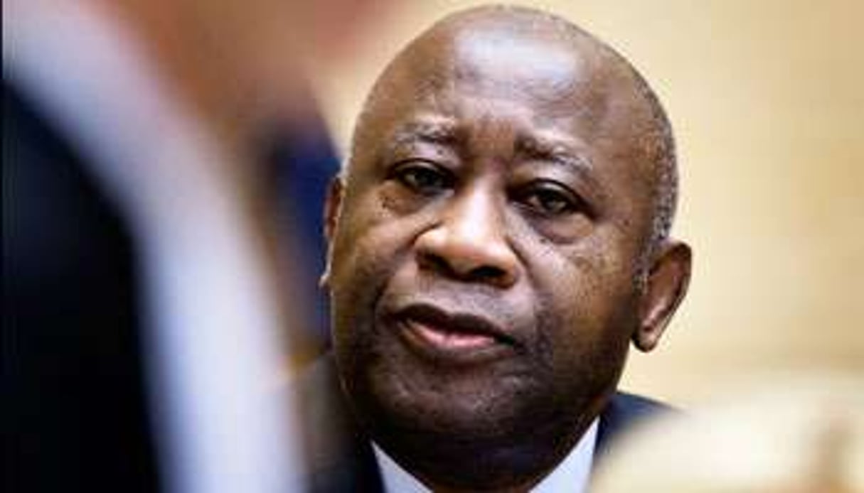 Laurent gbagbo au tribunal de La Haye, le 19 février. © MICHAEL KOOREN/POOL/AFP