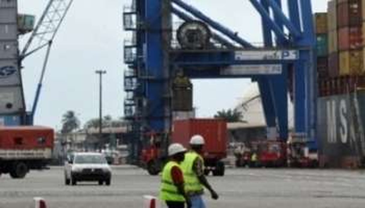 Le port d’Abidjan dont la concession du 2e terminal est remise en cause. © AFP