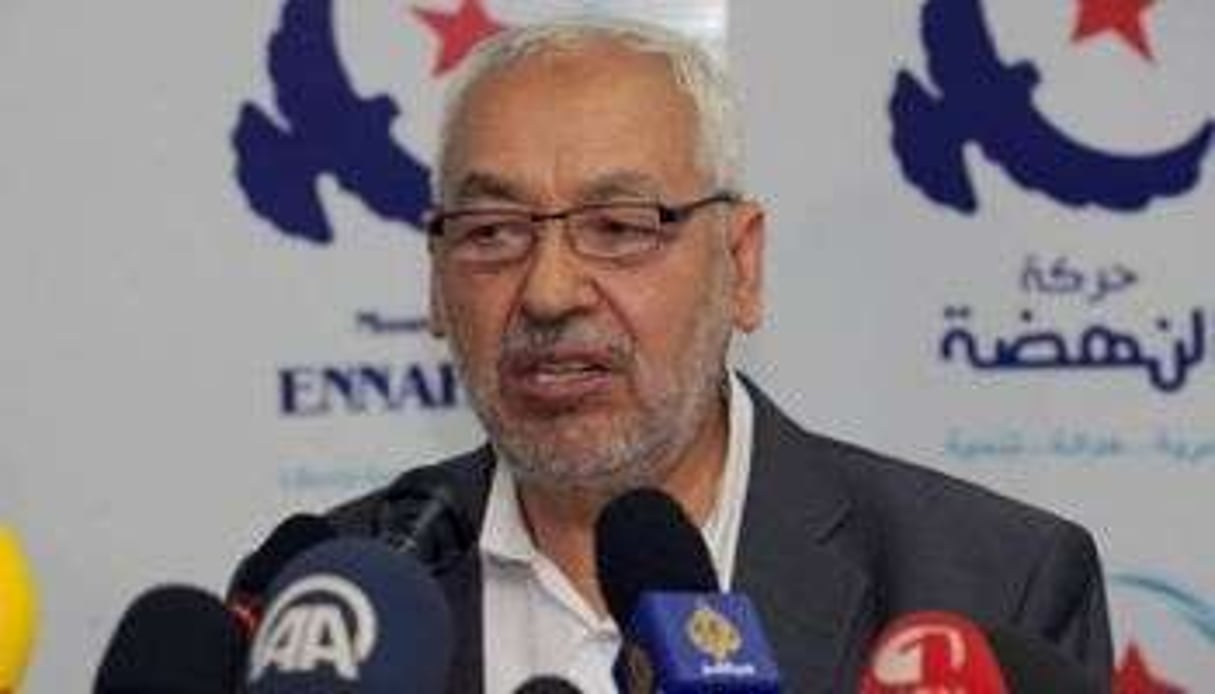 Le chef d’Ennahda, Rached Ghannouchi, le 15 mai 2013 à Tunis. © AFP