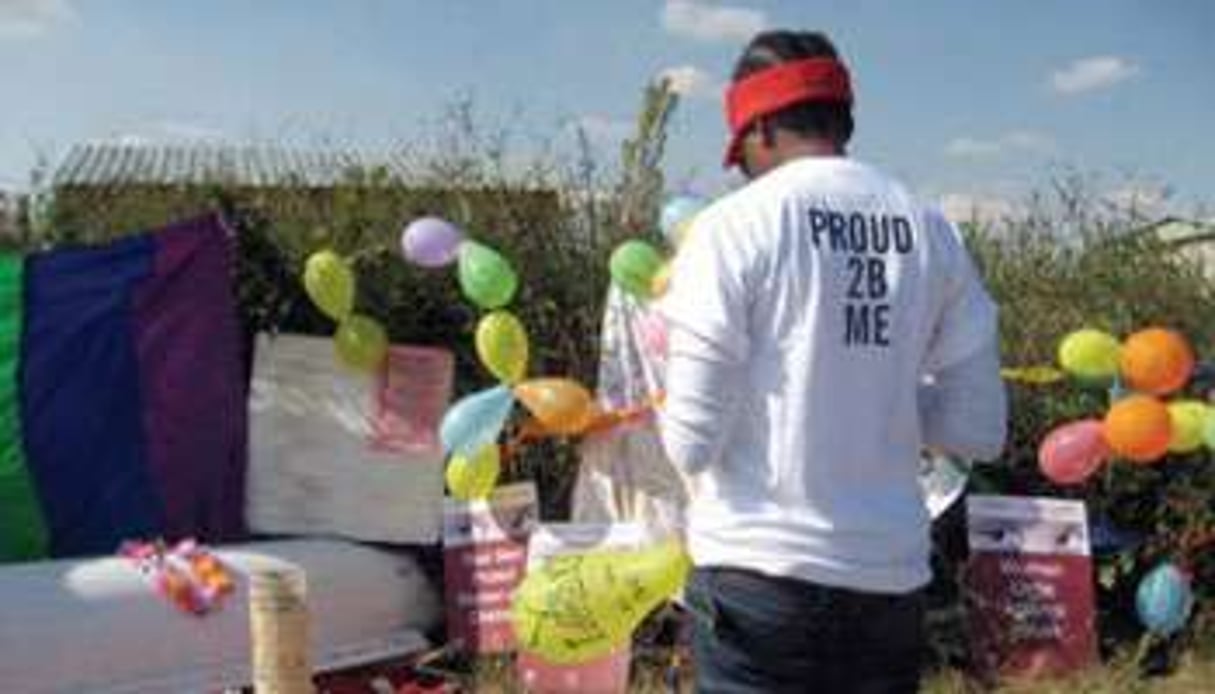 Hommage, le 24 avril 2013, à une lesbienne de 24 ans assassiné en Afrique du Sud. © Amnesty International