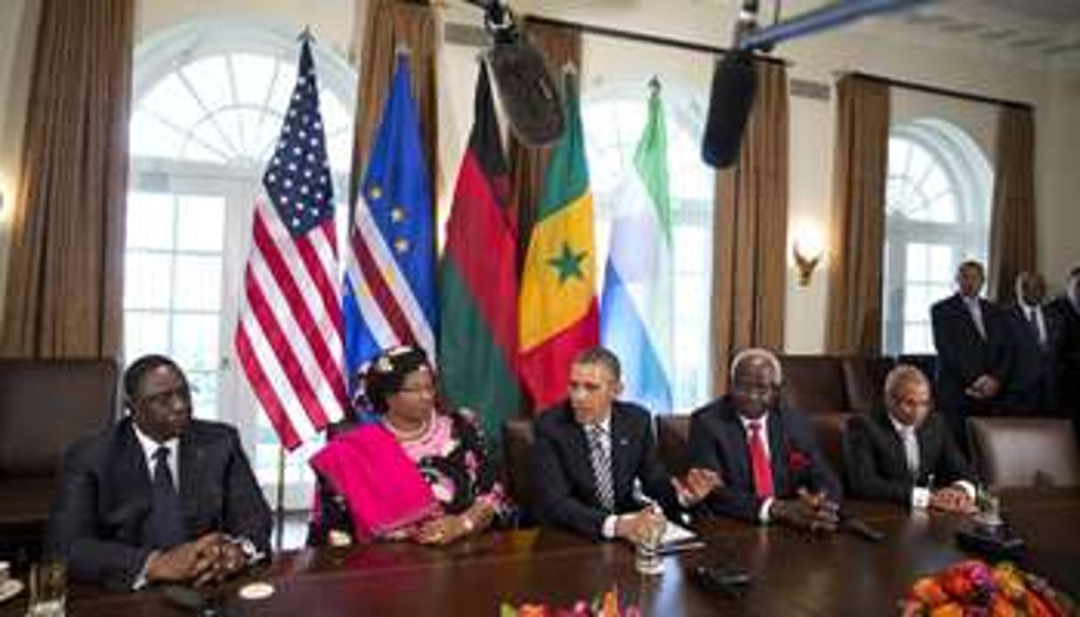 Obama a reçu des chefs d’Etat africains à Washington en mars 2013. © AFP