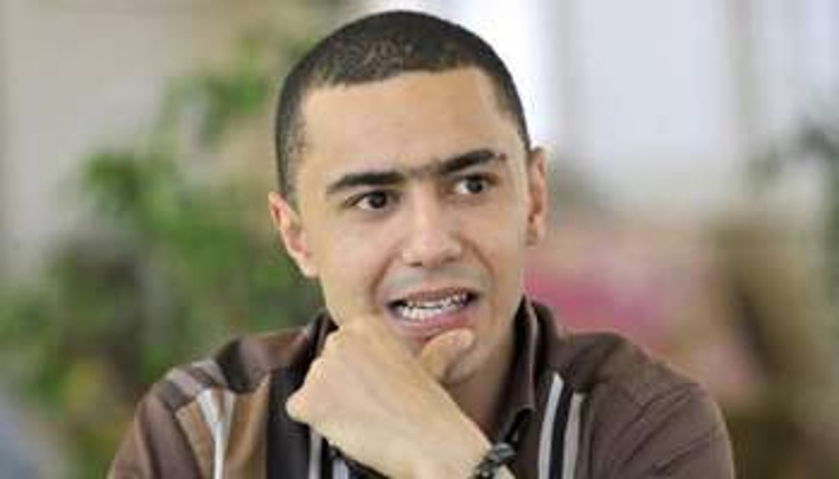 Le rappeur tunisien Alaa Yaâcoubi le 13 juin 2013 à Ben Arous, dans la banlieue de Tunis. © AFP