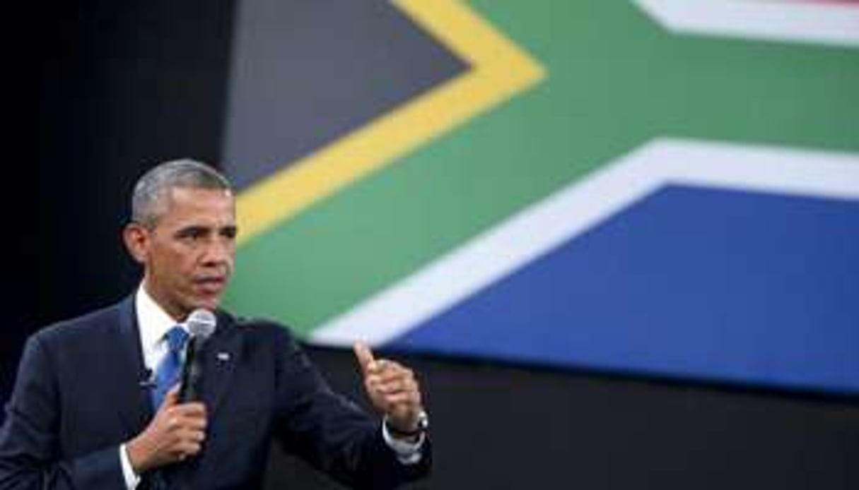 Le président américain Barack Obama, le 29 juin 2013 à l’université de Johannesburg. © AFP