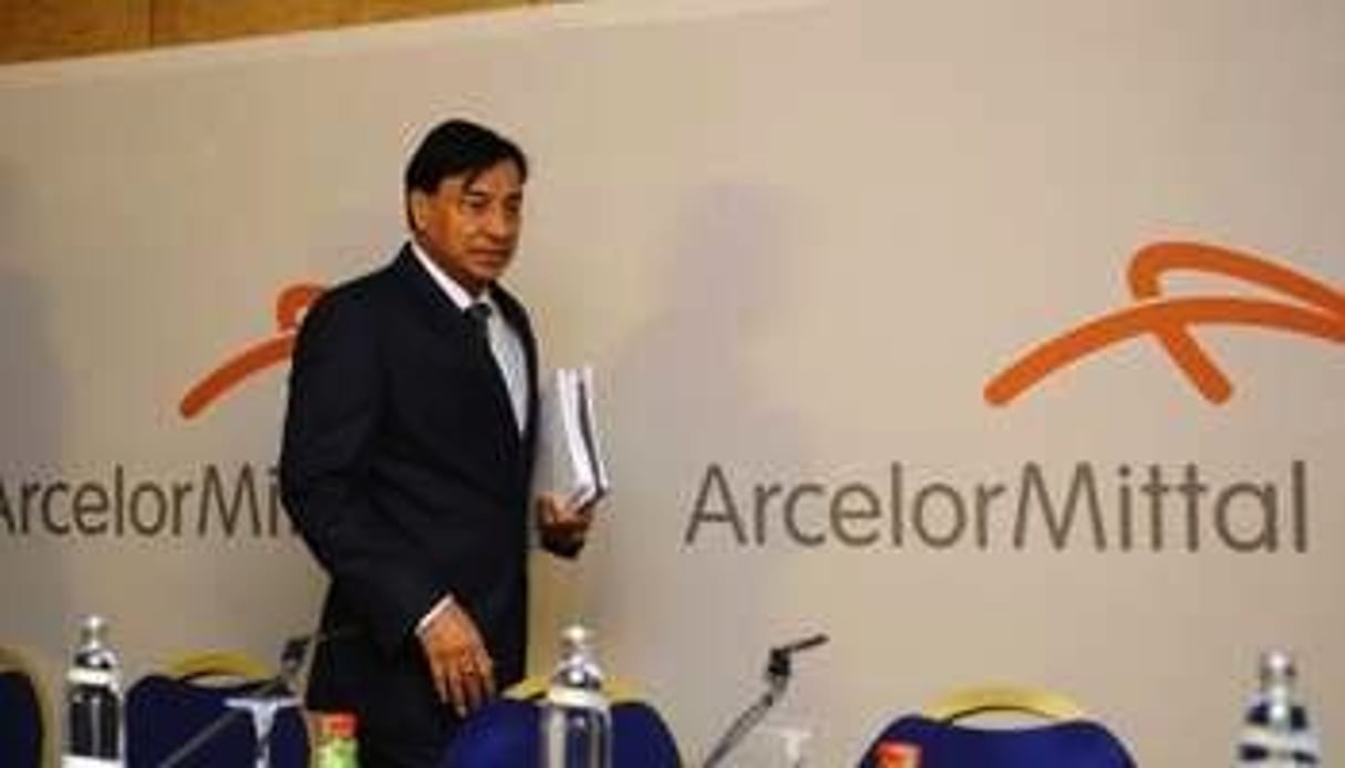 Le PDG d’ArcelorMittal, Lakshmi Mittal, le 8 mai. © AFP