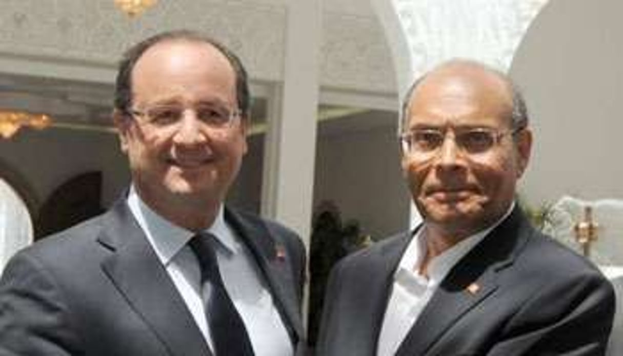 François Hollande et Moncef Marzouki. © AFP