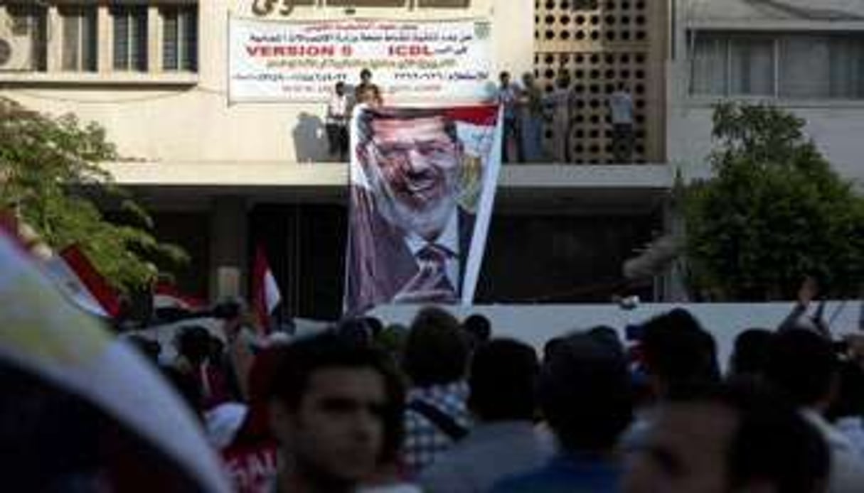 Des manifestants pro-Morsi, le 7 juillet au Caire. © AFP