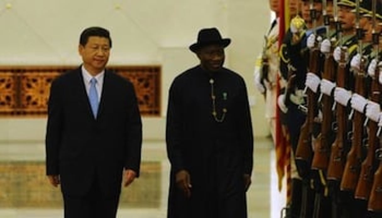 Nigéria : Goodluck Jonathan rencontre son homologue chinois à Pékin © AFP