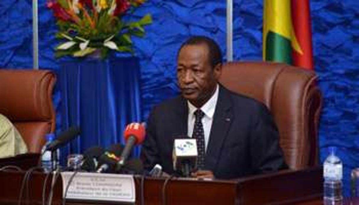 Le président du Burkina Faso, Blaise Compaoré, le 18 juin 2013 à Ouagadougou. © Ahmed Ouoba