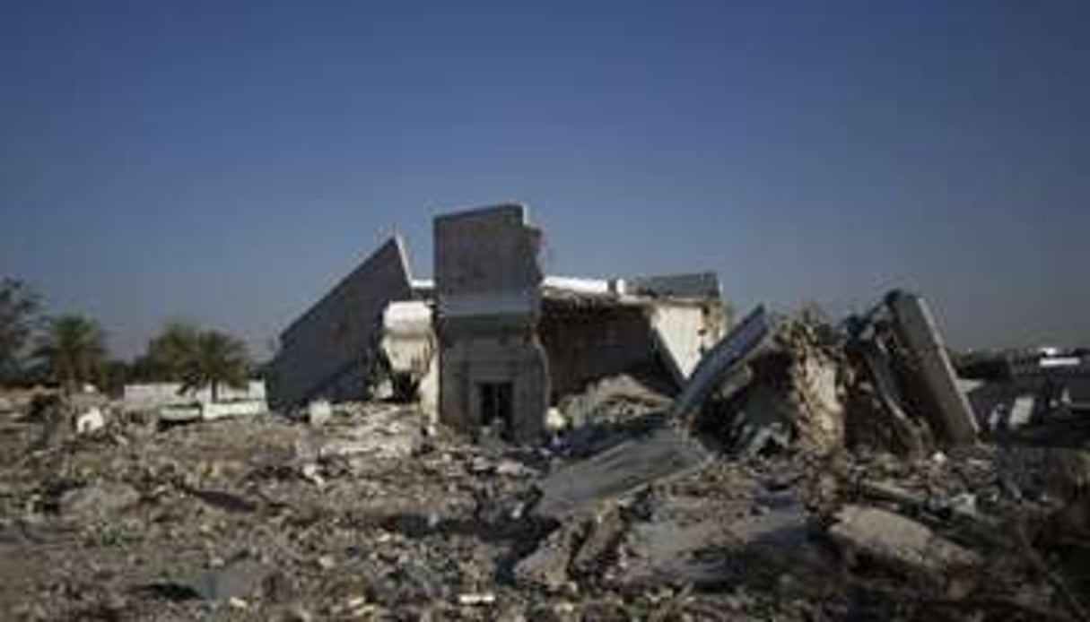 L’ancienne résidence de Mouammar Kadhafi à Bab Al-Aziziya, au cœur de Tripoli, le 2 juin 2012. © AFP
