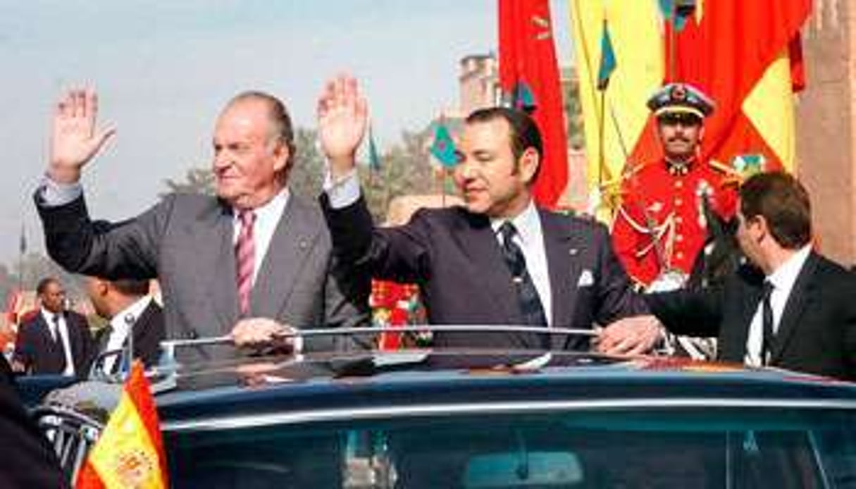 En janvier 2005, lors du précédent séjour officiel de Juan Carlos. © Alberto Martin/AFP