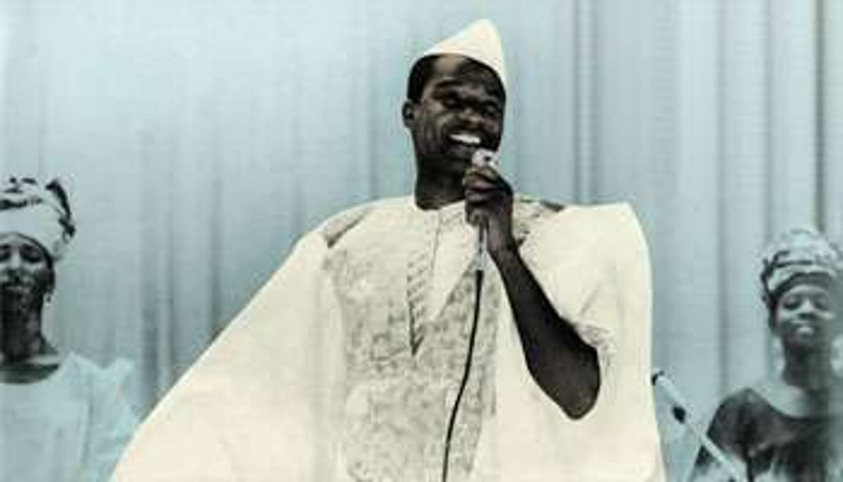 Dernier show télévisé de Sory Kandia Kouyaté, peu avant sa mort en 1977. © DR