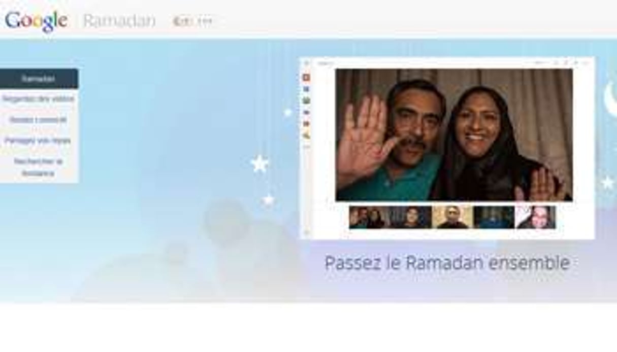Capture d’écran de la page Google Ramadan. © Capture d’écran/Google