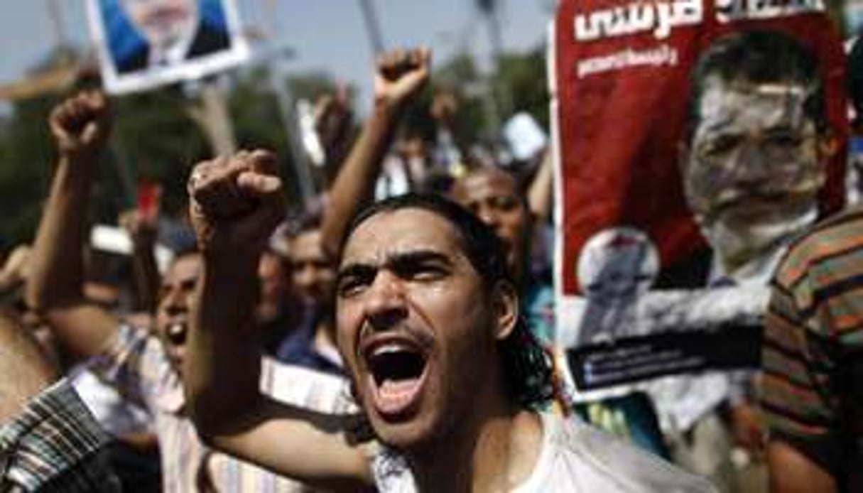 Des partisans de Mohamed Morsi, le 5 juillet 2013 au Caire. © AFP