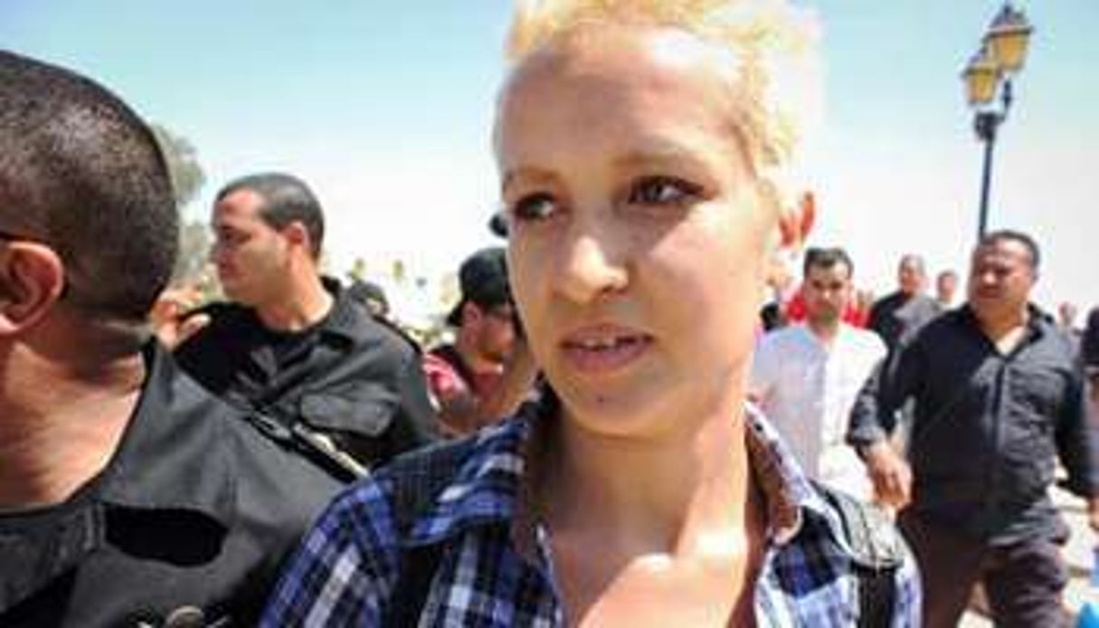 Amina a été arrêtée le 19 mai à Kairouan. © DR