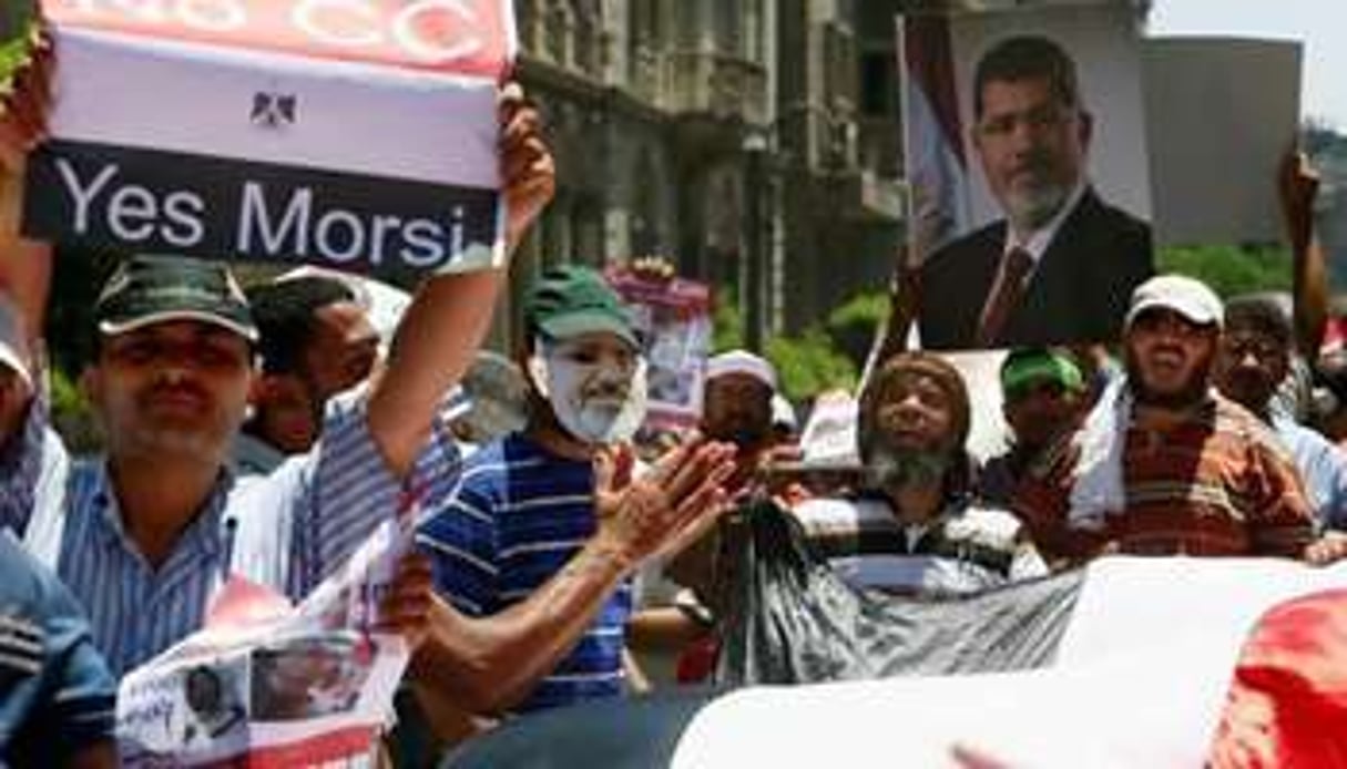 Des partisans des Frères musulmans au Caire, le 17 juillet 2013 © AFP