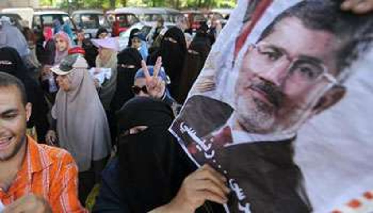Des manifestants proMorsi au Caire, le 30 juillet. © AFP