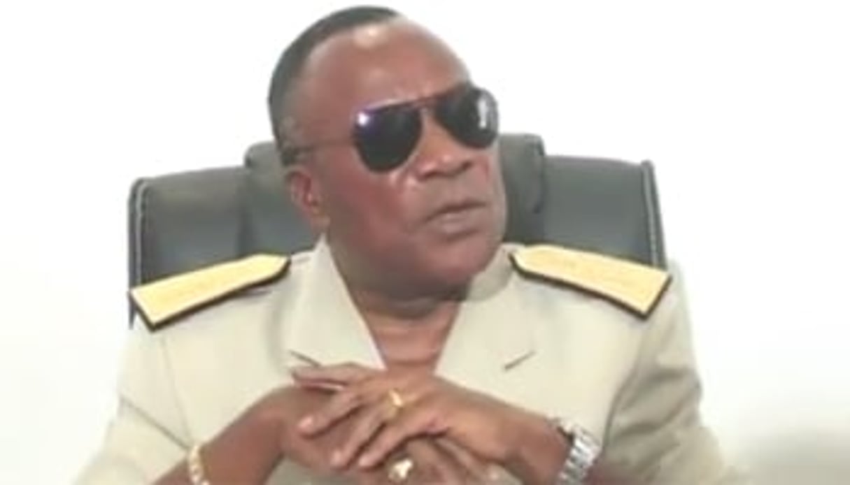 Le général Jean-François Ndenguet, chef de la police congolaise. © Capture d’écran/J.A.