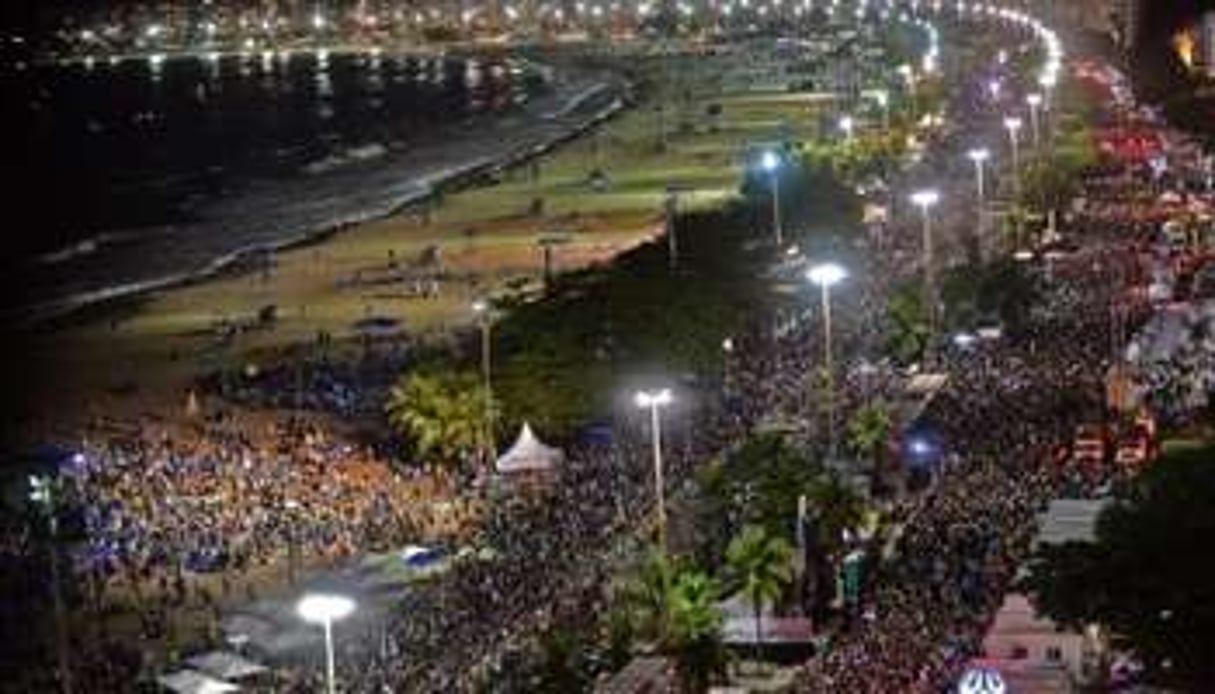 À Rio, le pape a réuni des dizaines de milliers de fidèles, le 26 juillet. © AFP