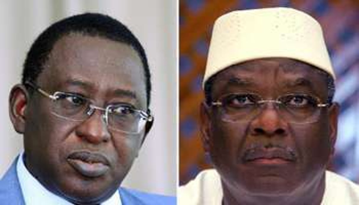 Soumaïla Cissé et IBK, deux candidats en lice pour le second tour de la présidentielle malienne. © AFP