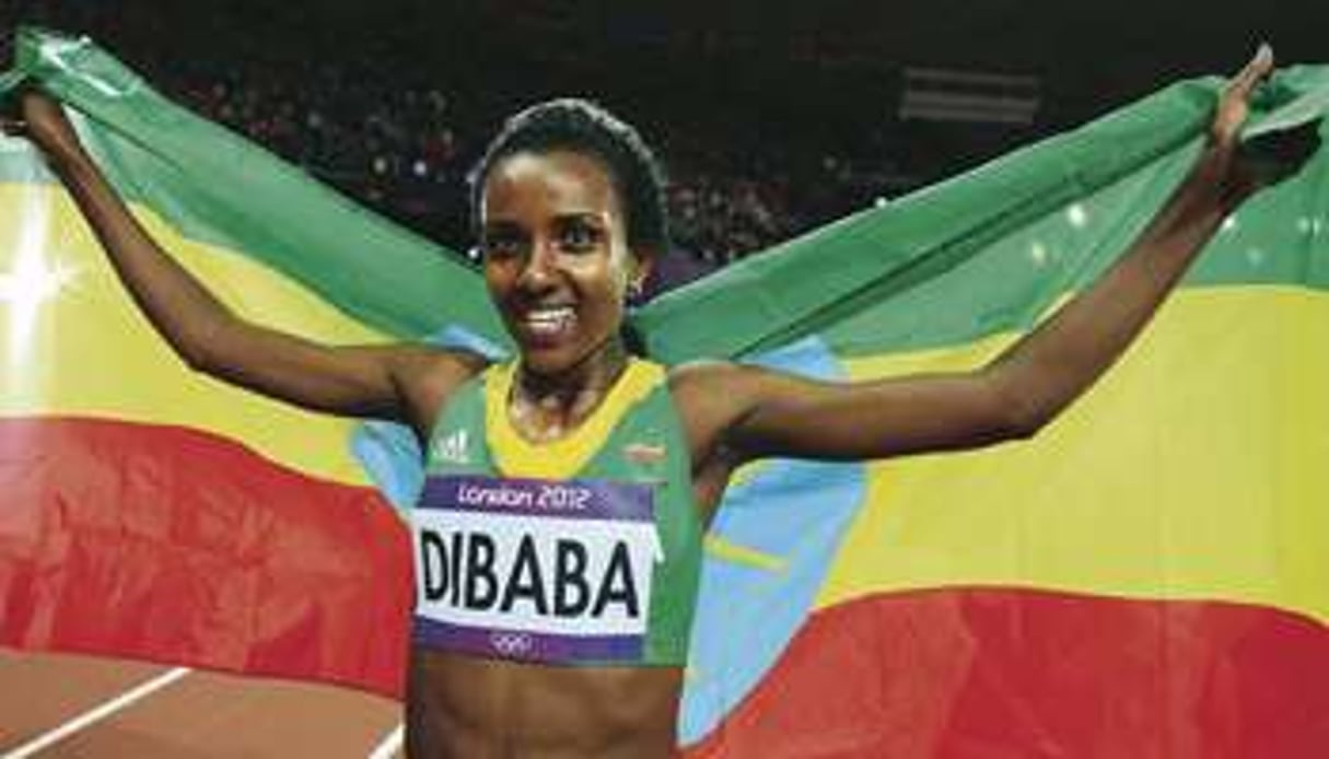 Tirunesh Dibaba est sacrée championne du monde du 10 000 mètres. © AFP
