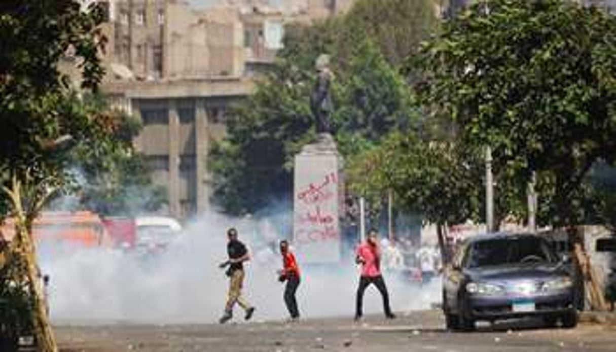 Des partisans du président déchu Mohamed Morsi, au Caire le 13 août 2013. © AFP