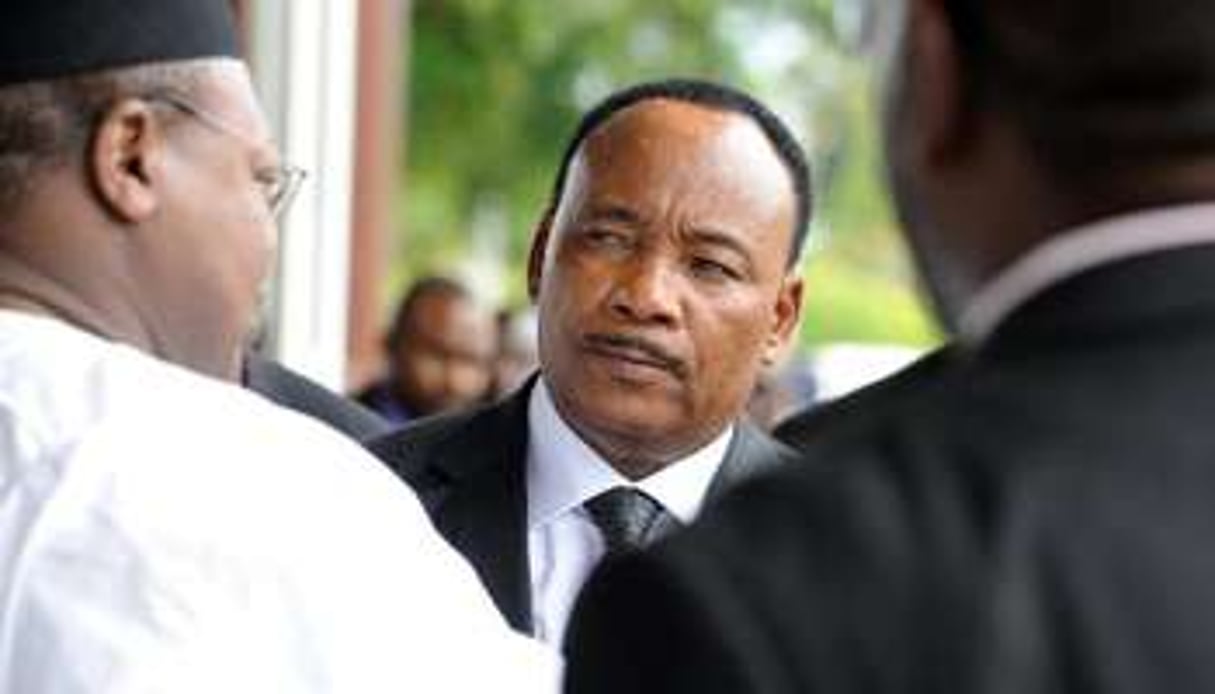 Le président du Niger, Mahamadou Issoufou, en juillet 2012. © AFP