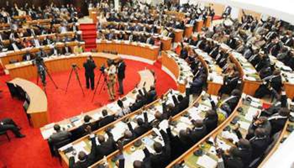 Le Parlement ivoirien le 21 novembre 2012 à Abidjan. © AFP