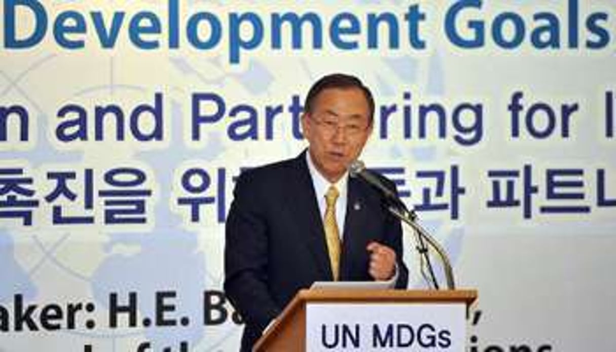 Ban Ki-moon, à Séoul le 23 août 2013. © AFP