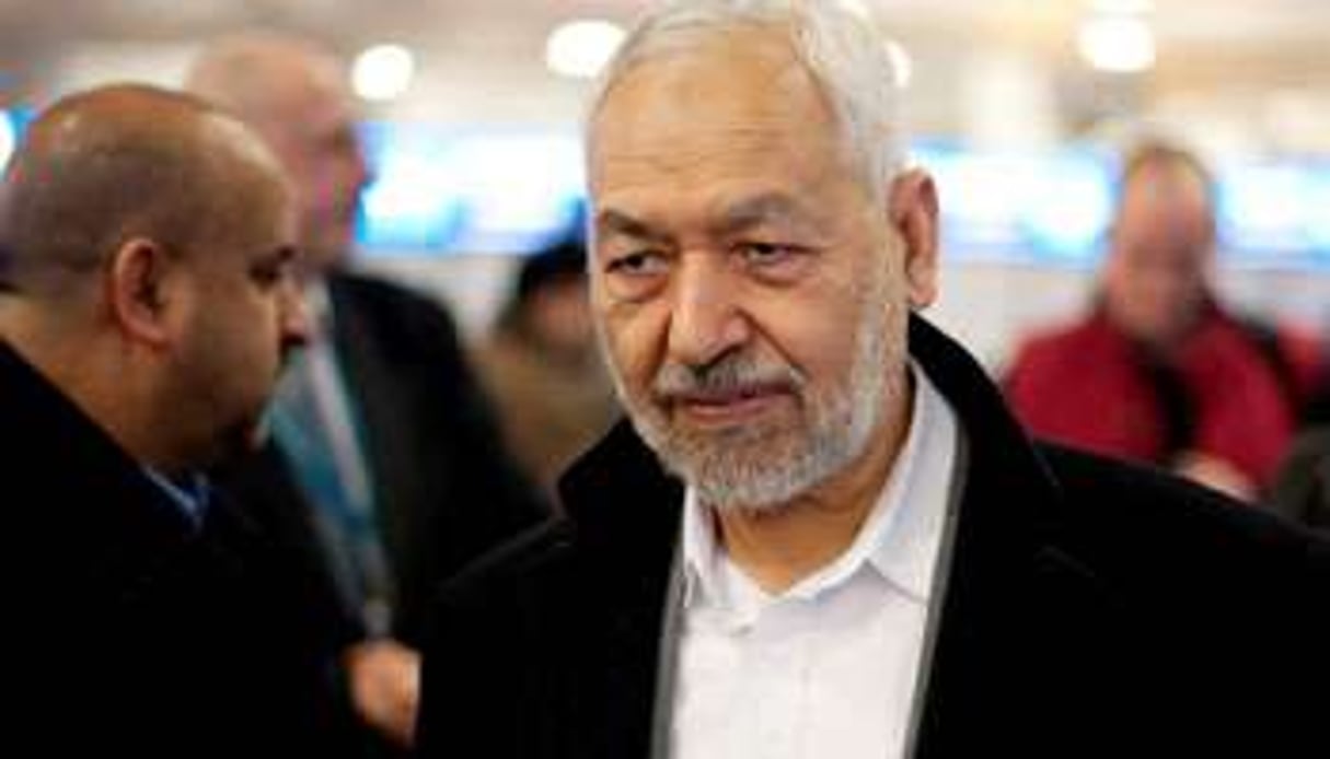 Le chef du parti islamiste Ennahdha, Rached Ghannouchi. © AFP