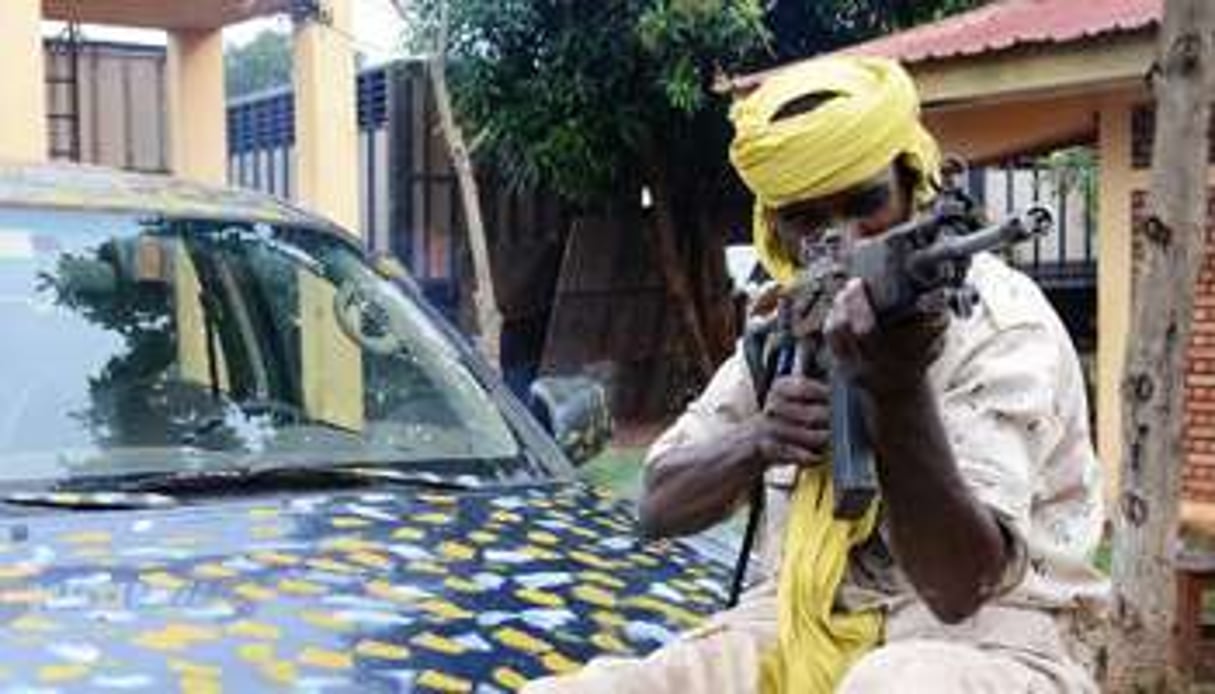 Un combattant de l’ex-rébellion Séléka à Bangui le 25 juillet 2013. © AFP/Xavier Bourgeois