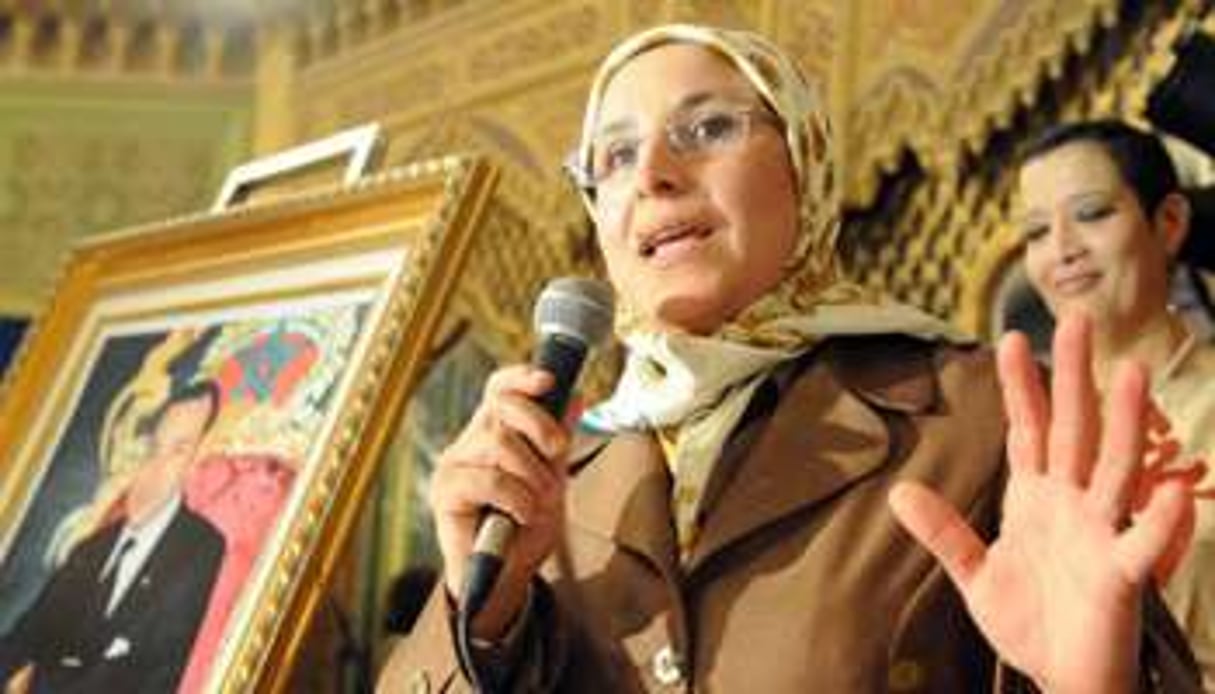 Bassima Hakkaoui, seule femme membre du gouvernement Benkirane, au Maroc. © AFP
